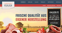Desktop Screenshot of metzgerei-feiler.de